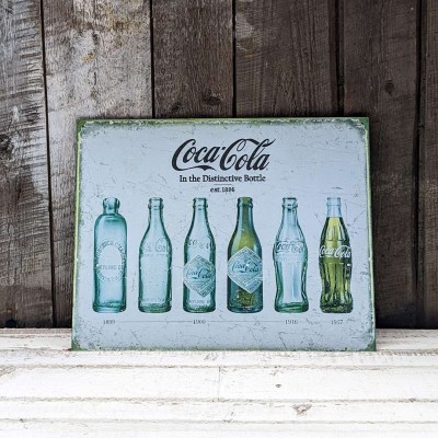 Affiche Coca-Cola bouteille 1899-1957 